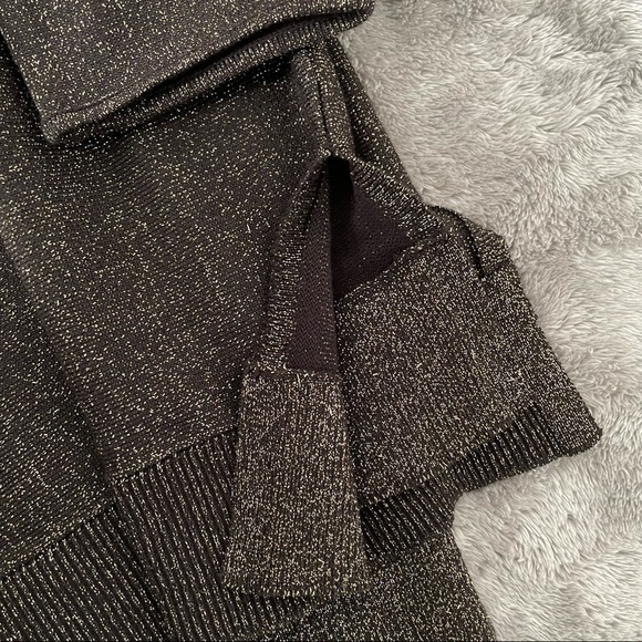 Michael Michael Kors Gold Lurex Metallic Blouse XL - Picture 6 of 11